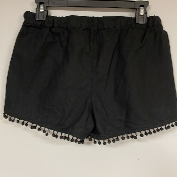 Super Cute J Crew Black Linen Blend  Drawstring Shorts , like new! XS - Picture 3 of 8